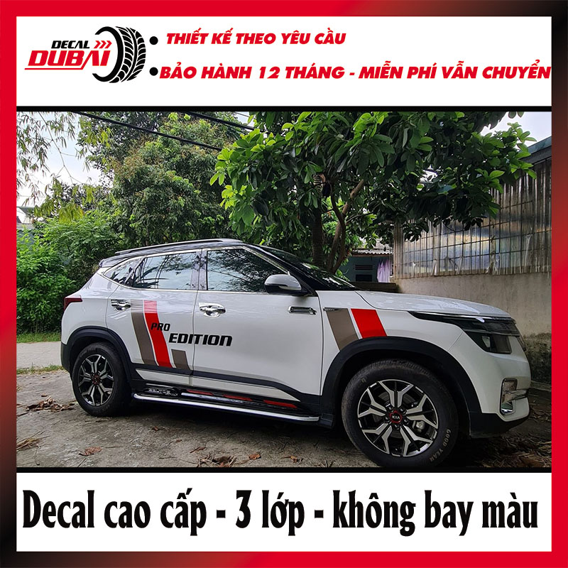 Tem Dán Sườn Xe Kia Seltos Pro Edition
