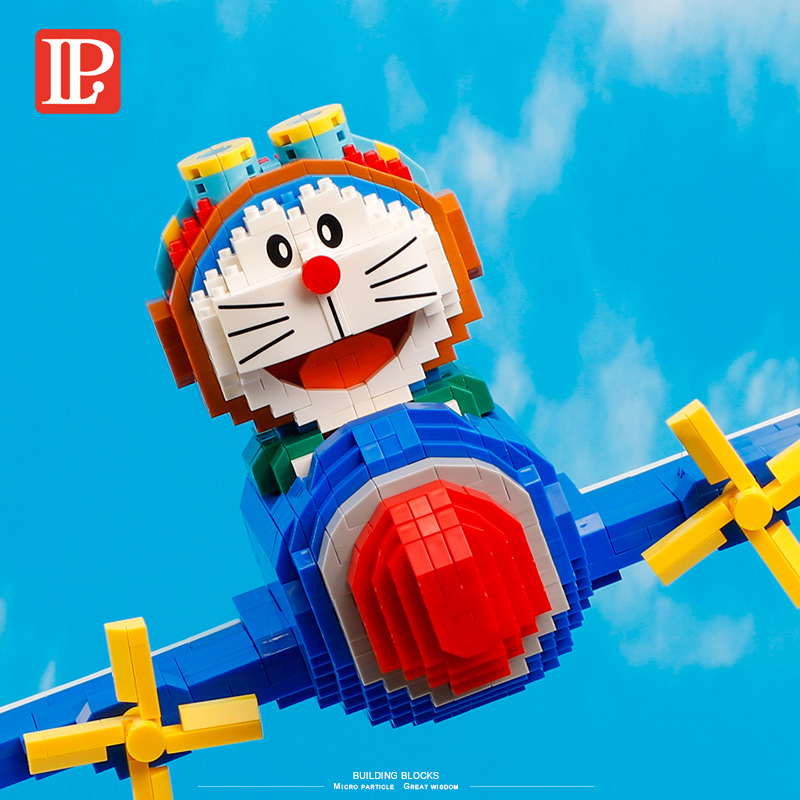 Bộ đồ chơi lắp ghép doraemon tắm suối nước nóng - mô hình 3d balody nanoblock