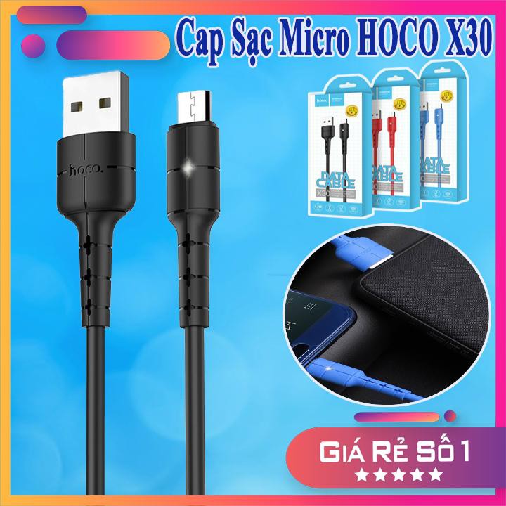 Cáp sạc nhanh micro usb hoco x30 cao cấp | skythuongmai - 28001