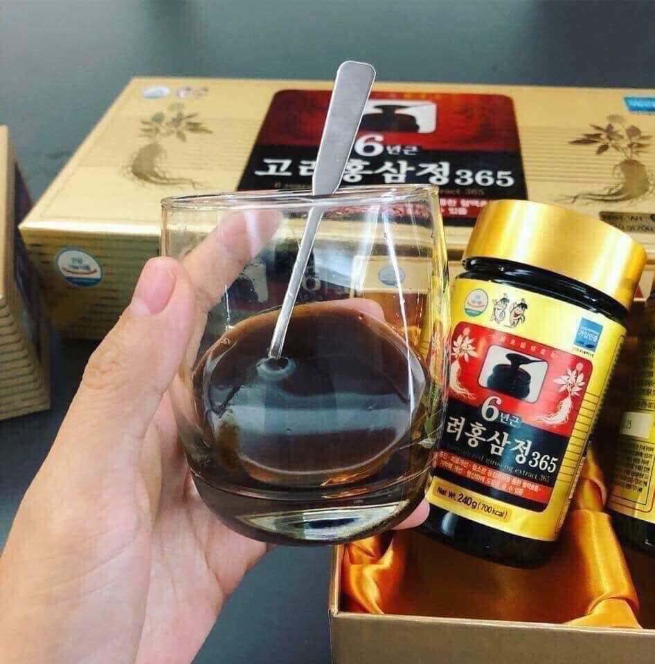 Combo cao hồng sâm cô đặc hàn quốc chính hãng 365 hộp 2 lọ x 240gr