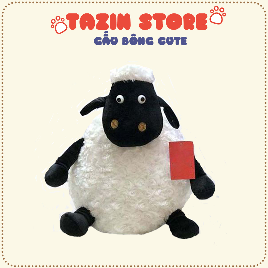 Gấu bông cừu béo shaun the sheep 55cm tazin shop, cừu bông lông xù dễ thương