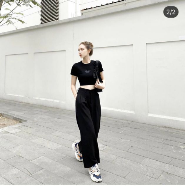 Sale! Quần ống suông nữ lưng cao khóa sườn vải tuyết mưa cực xinh, quần ống rộng cạp cao phối đồ sang chảnh hot hit giá hấp dẫn, hỗ trợ 20k ship