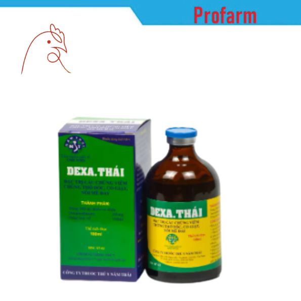 Năm thái dexa các chứng viem, cắt con tho dốc, co giat, noi mề đay, phat ban đoo cho vật nuôi