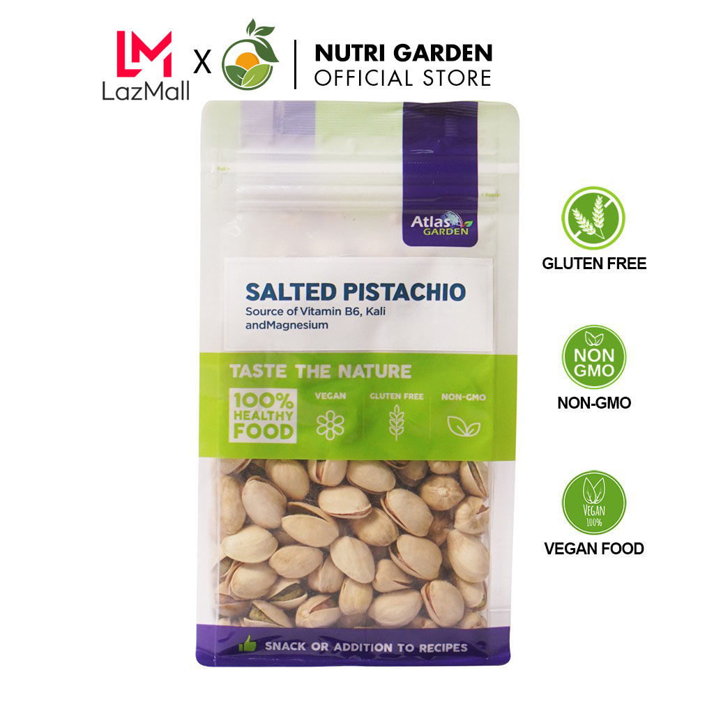 Hạt dẻ cười rang muối không tẩy trắng Nutri Garden Mỹ - 265g /1kg