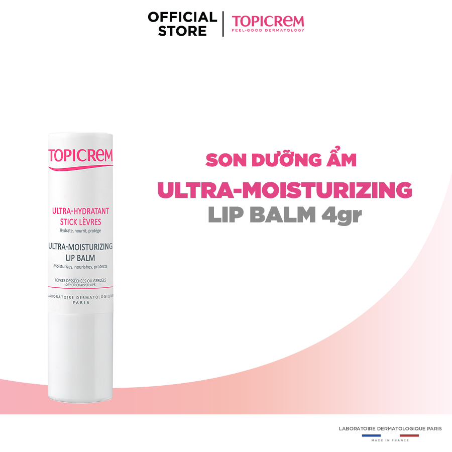 Son dưỡng môi - topicrem ultra-moisturizing lip balm - 4g