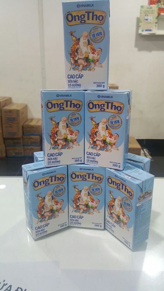 (10 hộp)SỮA ĐẶC CÓ ĐƯỜNG ÔNG THỌ CHỮ XANH - HỘP GIẤY 380G