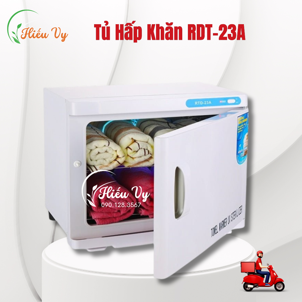 Tủ hấp nóng khăn, hấp đá, hấp bùn 23 lít rdt-23a 2 ngăn