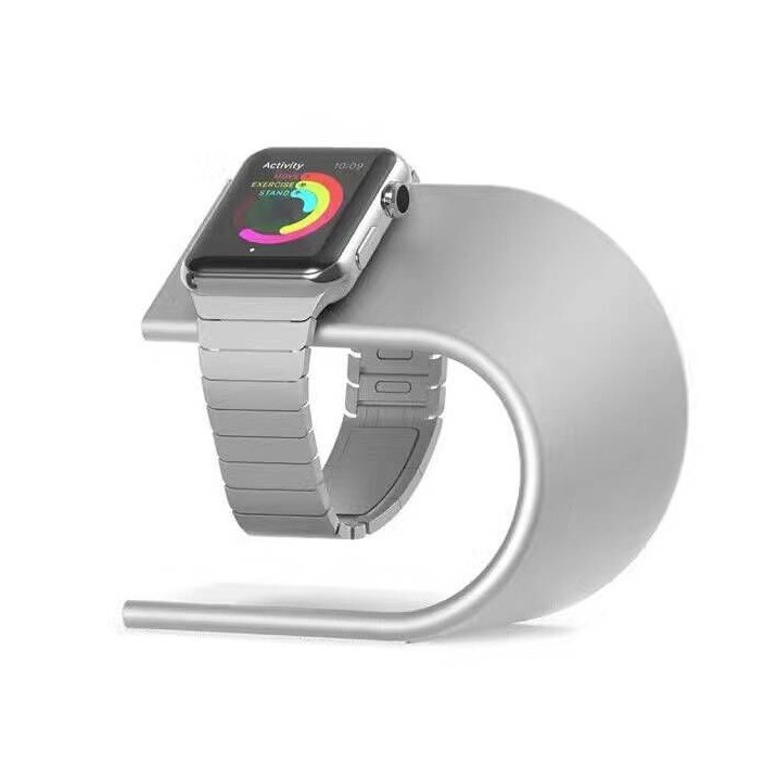 Đế dock sạc không dây Apple Watch Nhôm nguyên khối, kiêm Giá đỡ đồng hồ thông minh.