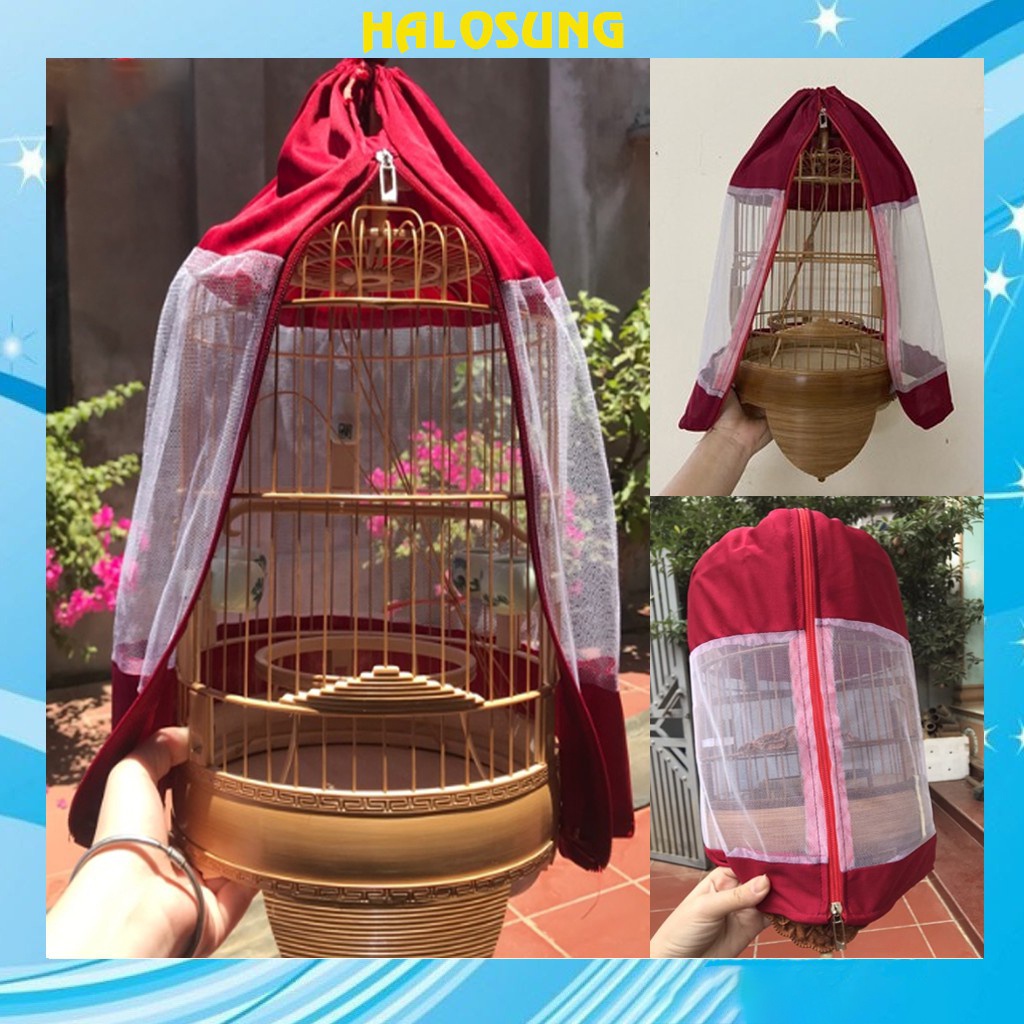 Áo lưới lồng khuyên phu kiện lồng chim Halosung PK24