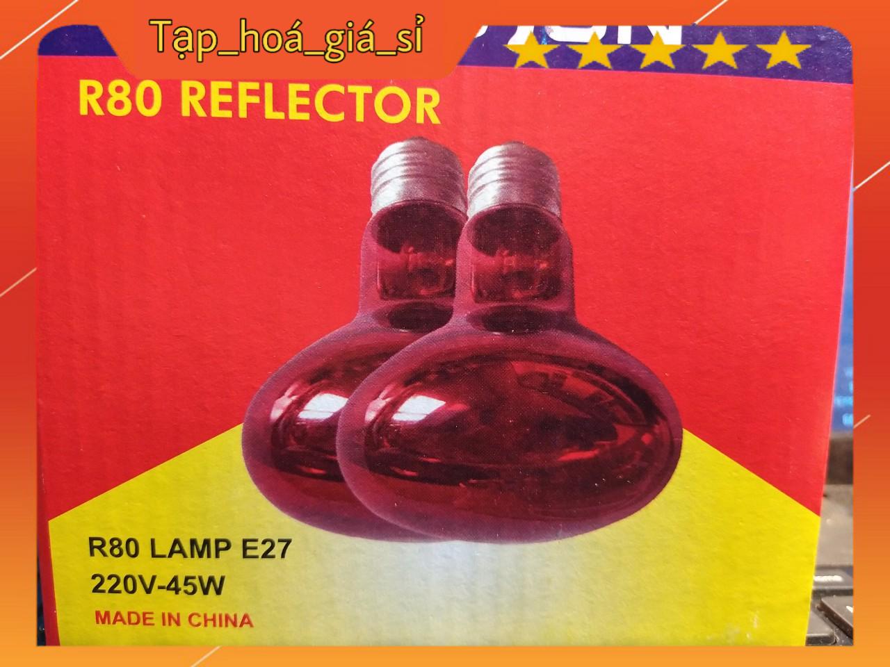 Combo 2 Bóng Đèn Hồng Ngoại 45W bóng úm -  sưởi ấm gia súc gia cầm - úm trứng gà vịt