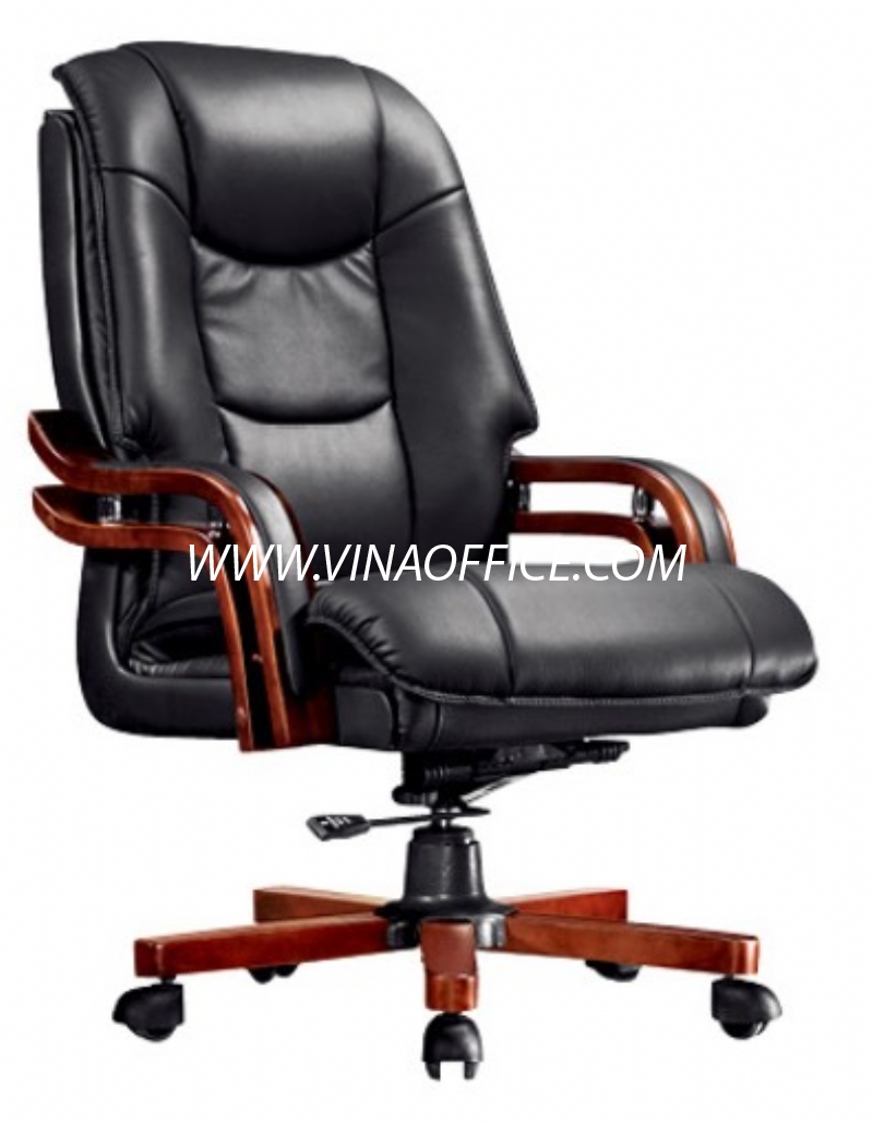 Ghế giám đốc cao cấp chân gỗ GĐ032