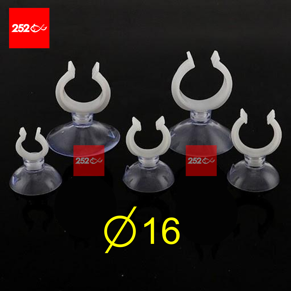 Kẹp hít giữ ống fi 16 , giữ ống thành hồ kính