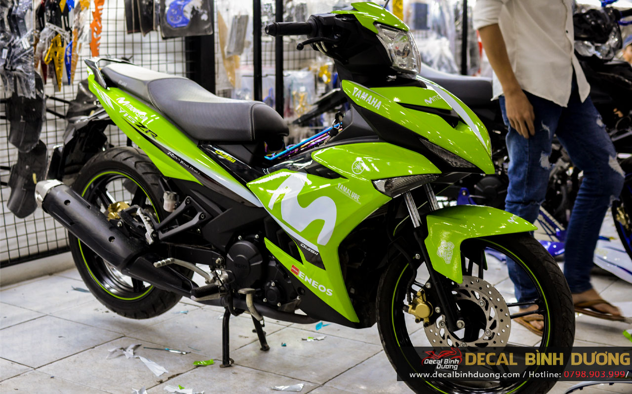 Tem Độ Exciter 150 Xanh Lá Cây - Tem Trùm Exciter 150 Movistar - Decal Bình Dương