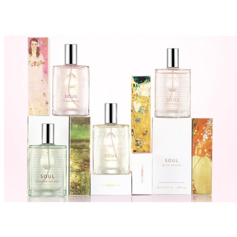 Nước Hoa Soul  Secret Blossom, Promise Ring, Sweet Kiss,  Promise Ring, Essential For Men TheFaceShop