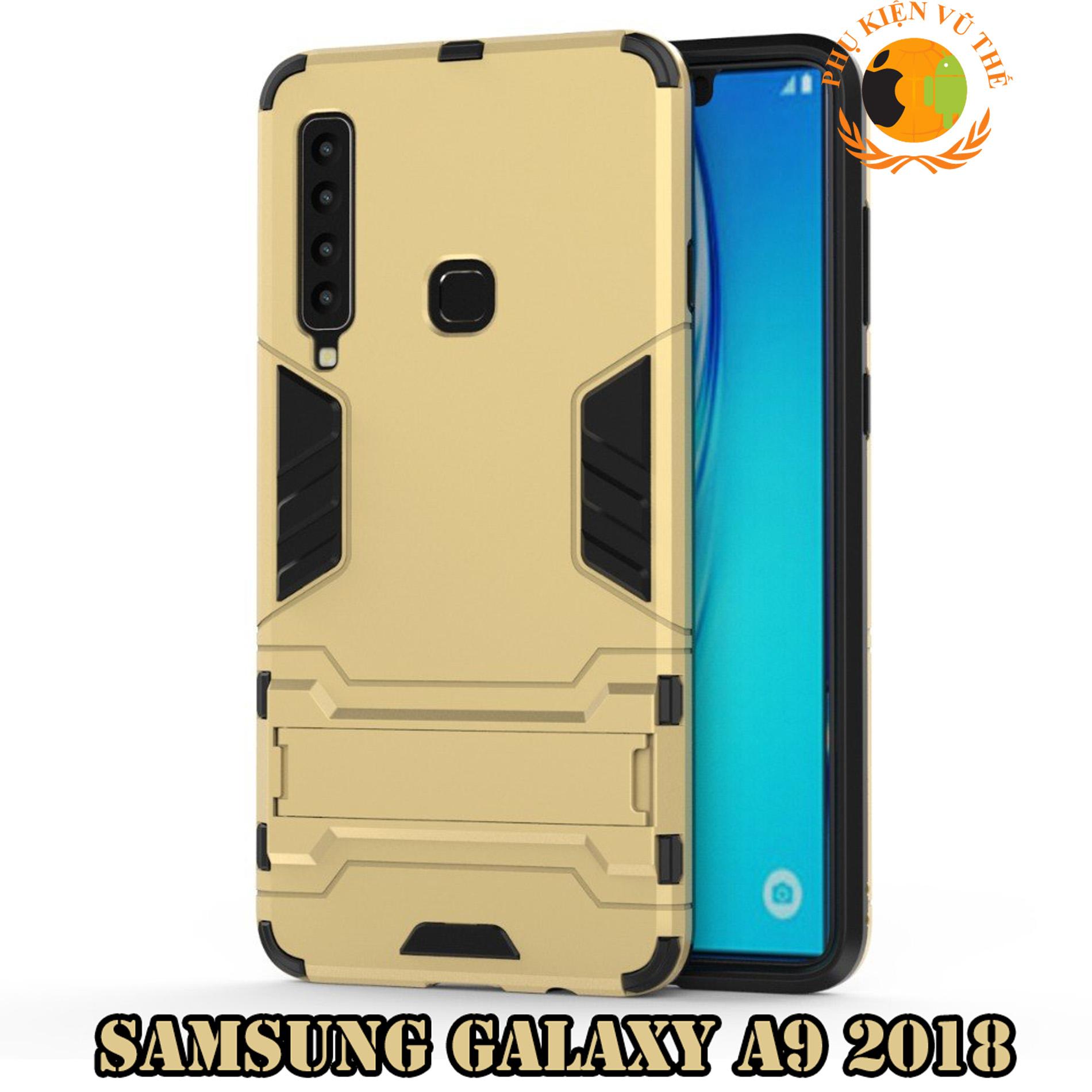 Ốp Lưng Chống Sốc Iron Man Cho Samsung Galaxy A9 2018 Có Dựng Lưng