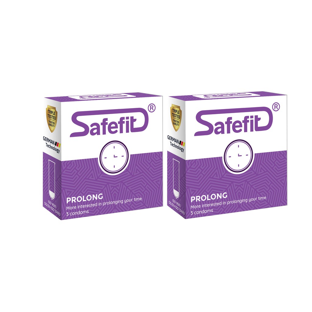 Combo 2 hộp Bao cao su SafeFit ProLong