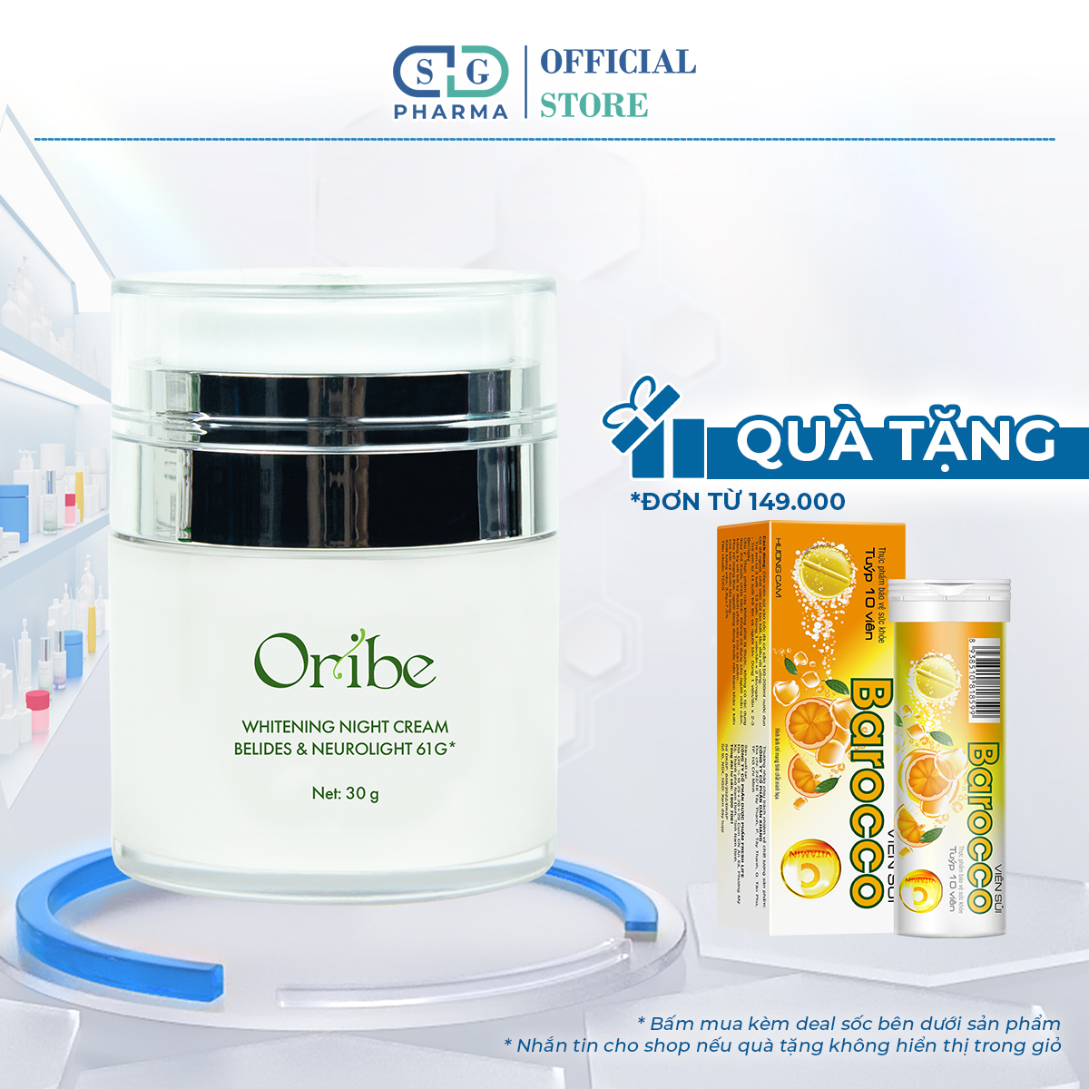Kem dưỡng da ban đêm oribe 30g