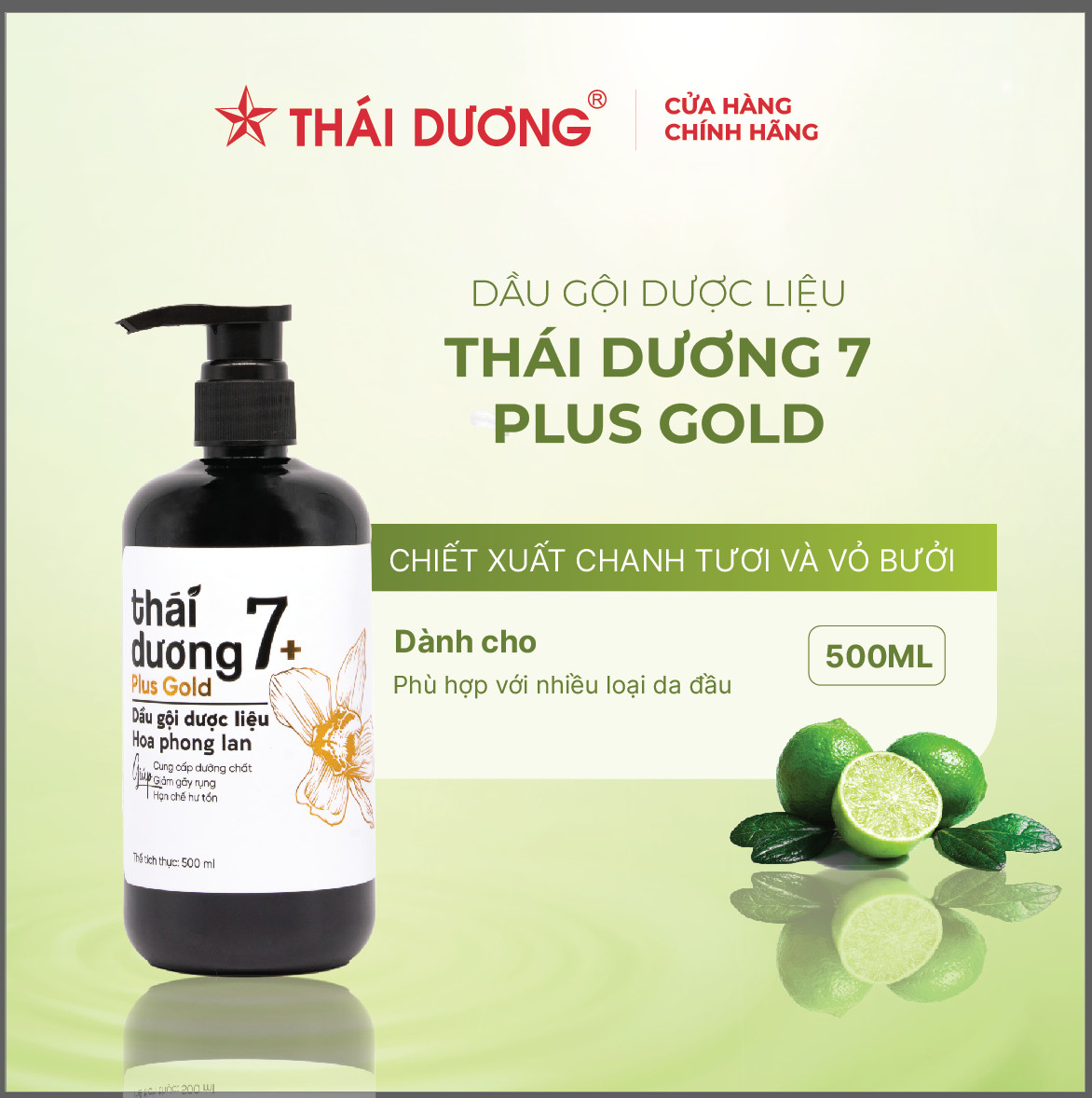 Dầu Gội 7 Plus gold 500ml mẫu mới Sao Thái Dương