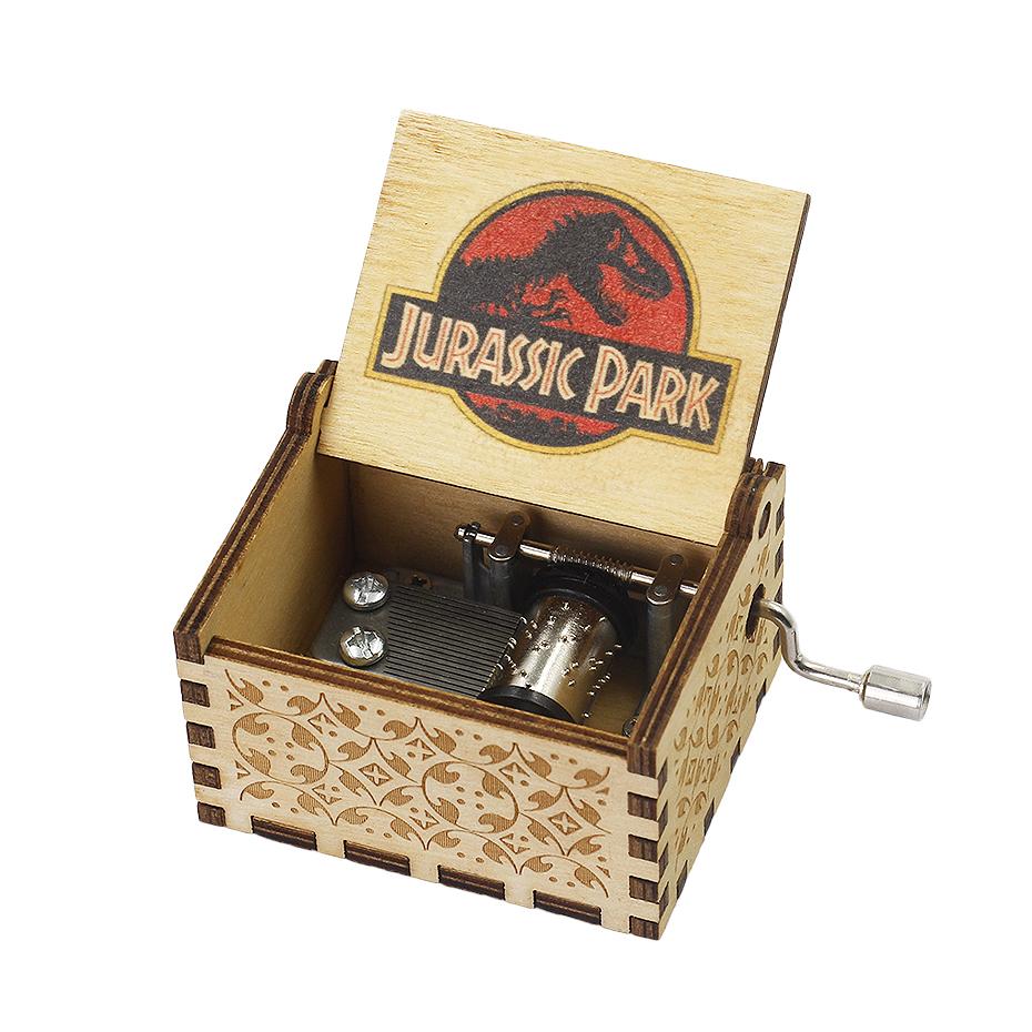 Hộp Nhạc Phim Công Viên Kỷ Jura - Hộp Nhạc Gỗ Quay Tay Cơ Cổ Điển & Mini (hop nhac phim cong vien ky jura - hop nhac go quay tay co co dien & mini)