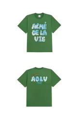 [HCM]Áo thun ngắn tay cổ tròn ADLV Rainbow Cloud Logo Green Xanh lá cây ADLV