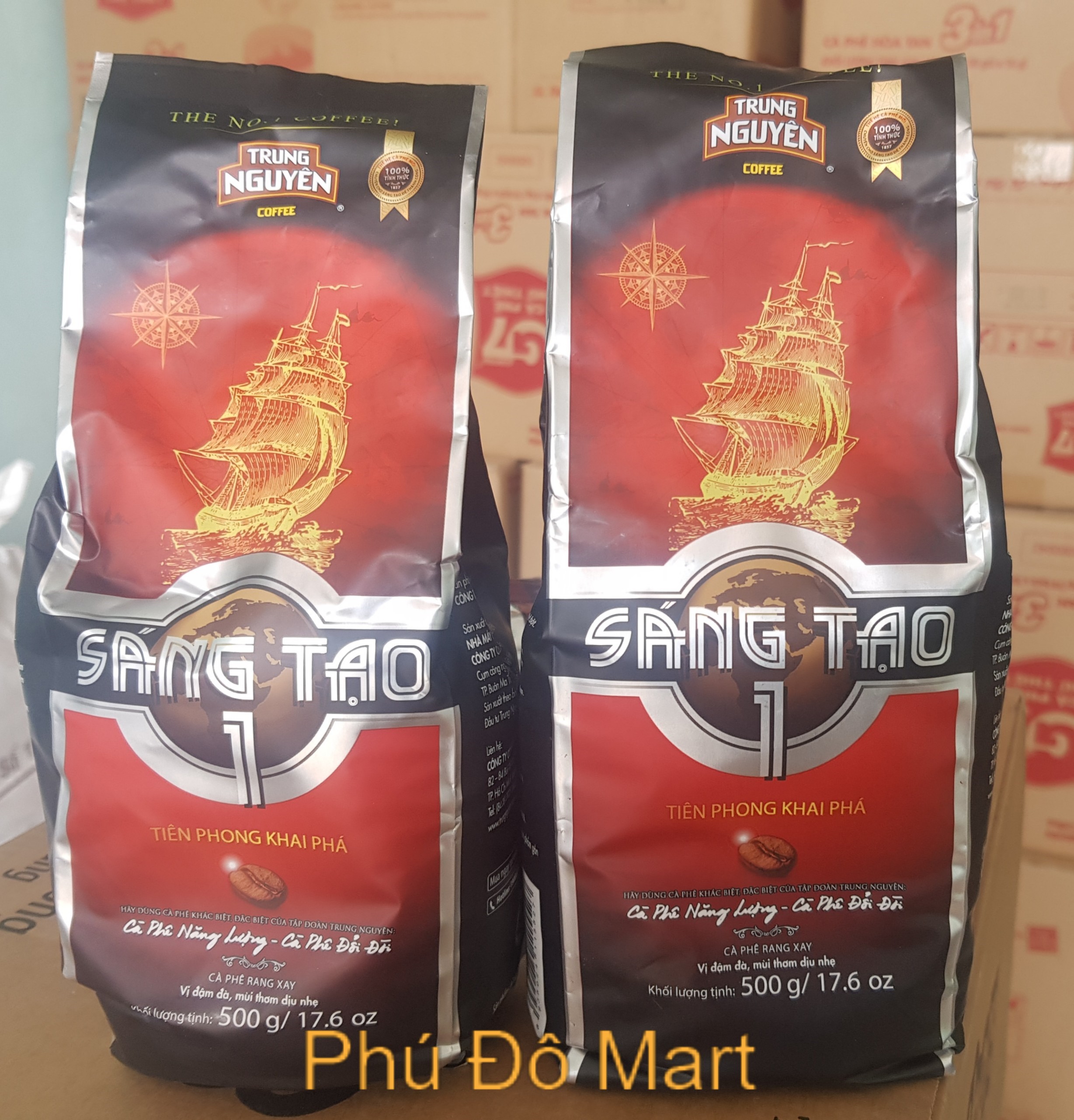Cà phê pha phin sáng tạo 1 trung nguyên - loại gói 500g