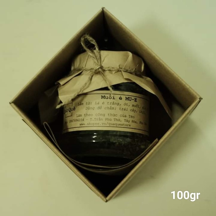 Muối lá é trắng phú yên sấy khô chấm với trái cây hoặc thịt gà - 100gr