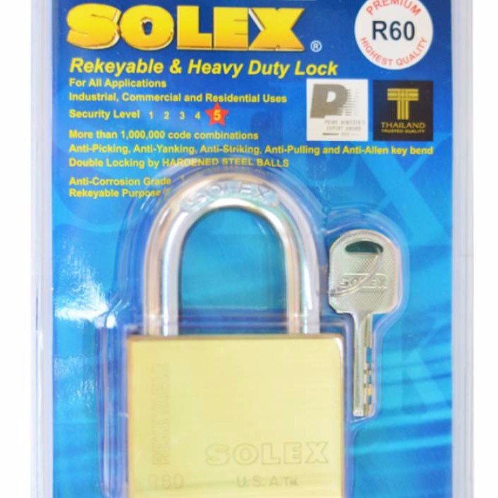 Khoá cửa Solex Premium R60 USA Cao cấp chính hãng
