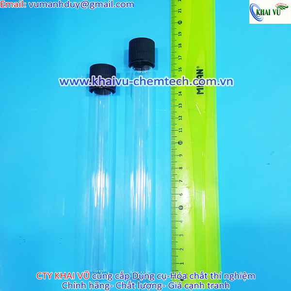 [HCM][HÀNG ĐỨC- Hãng Duran] Ống nghiệm thủy tinh chịu nhiệt có nắp vặn siêu kín hấp tiệt trùng 121 độ C thí nghiệm