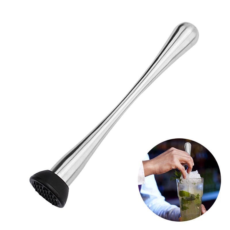Chày dầm đá inox cao cấp cầm tay dáng cong