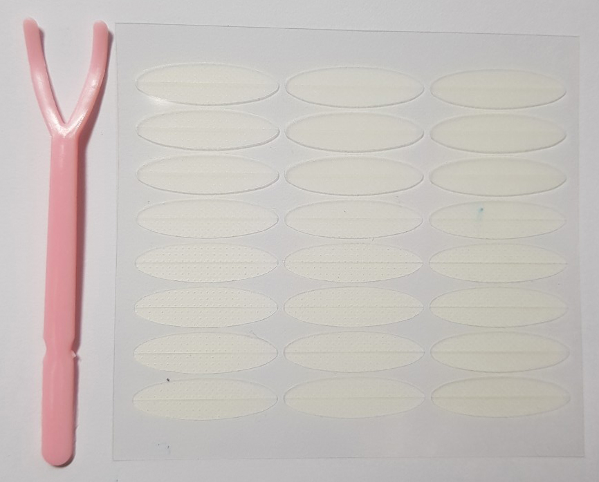 Sét 240 đôi miếng dán nhấn mí tạo mắt 2 mí (10 tấm) Kèm dụng cụ dính tiện lợi KM10