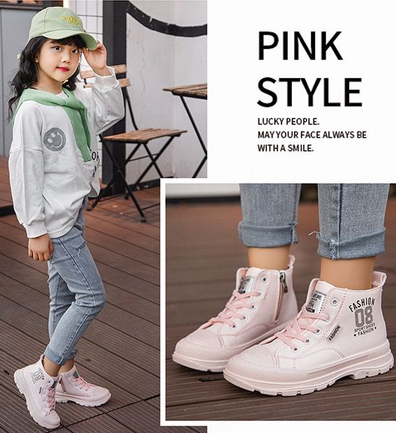 Giày bốt bé gái - giày cao cổ bé gái - gg73