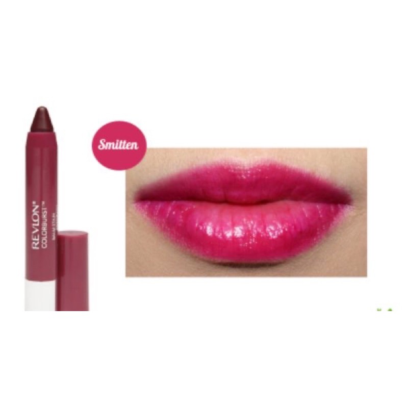 Son Bút Chì Revlon Colorburst Balm Stain Smitten 030.Màu Đỏ mận