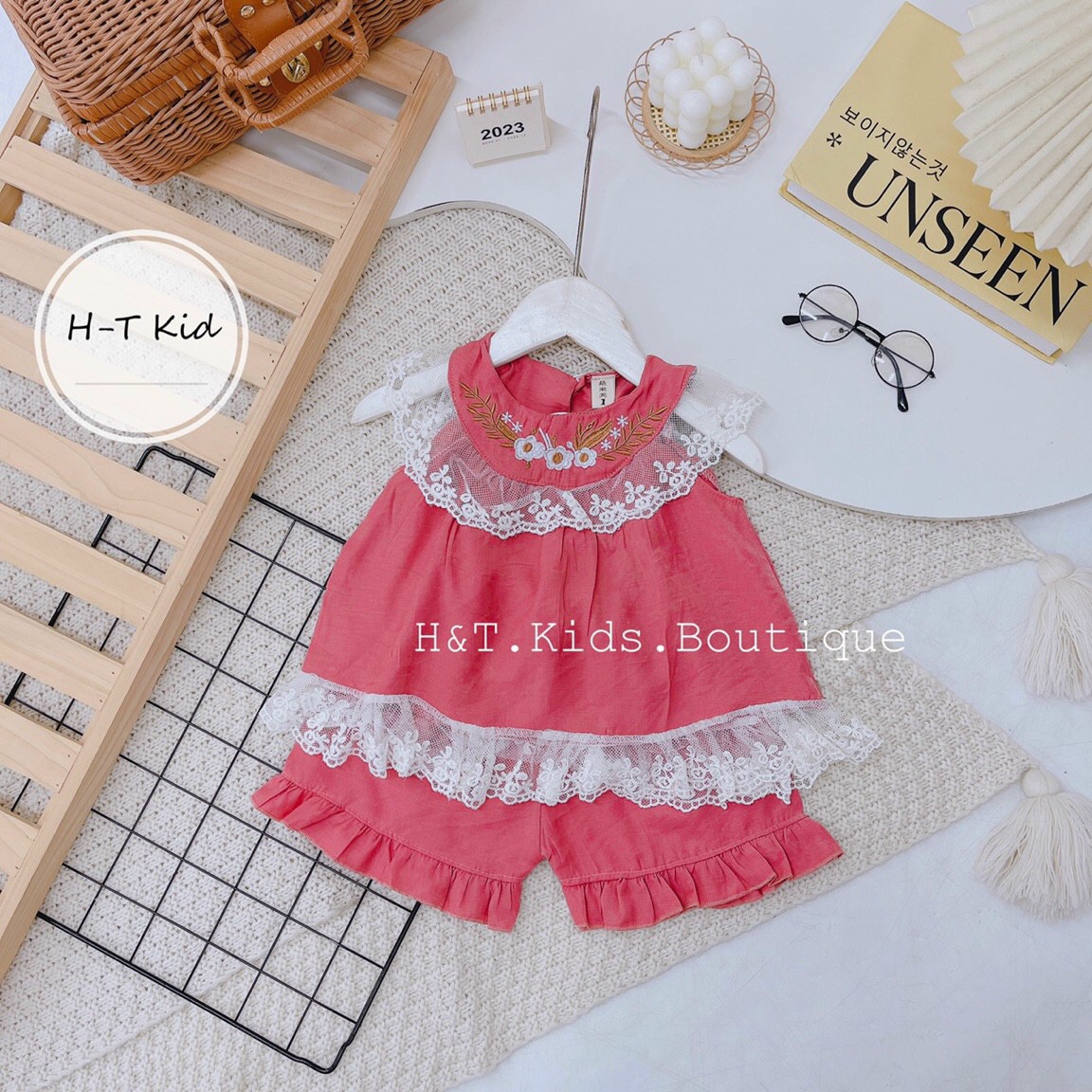 Xả _bộ đũi tơ siêu mềm, mát, cực xinh xinh cho bé gái 9-21kg