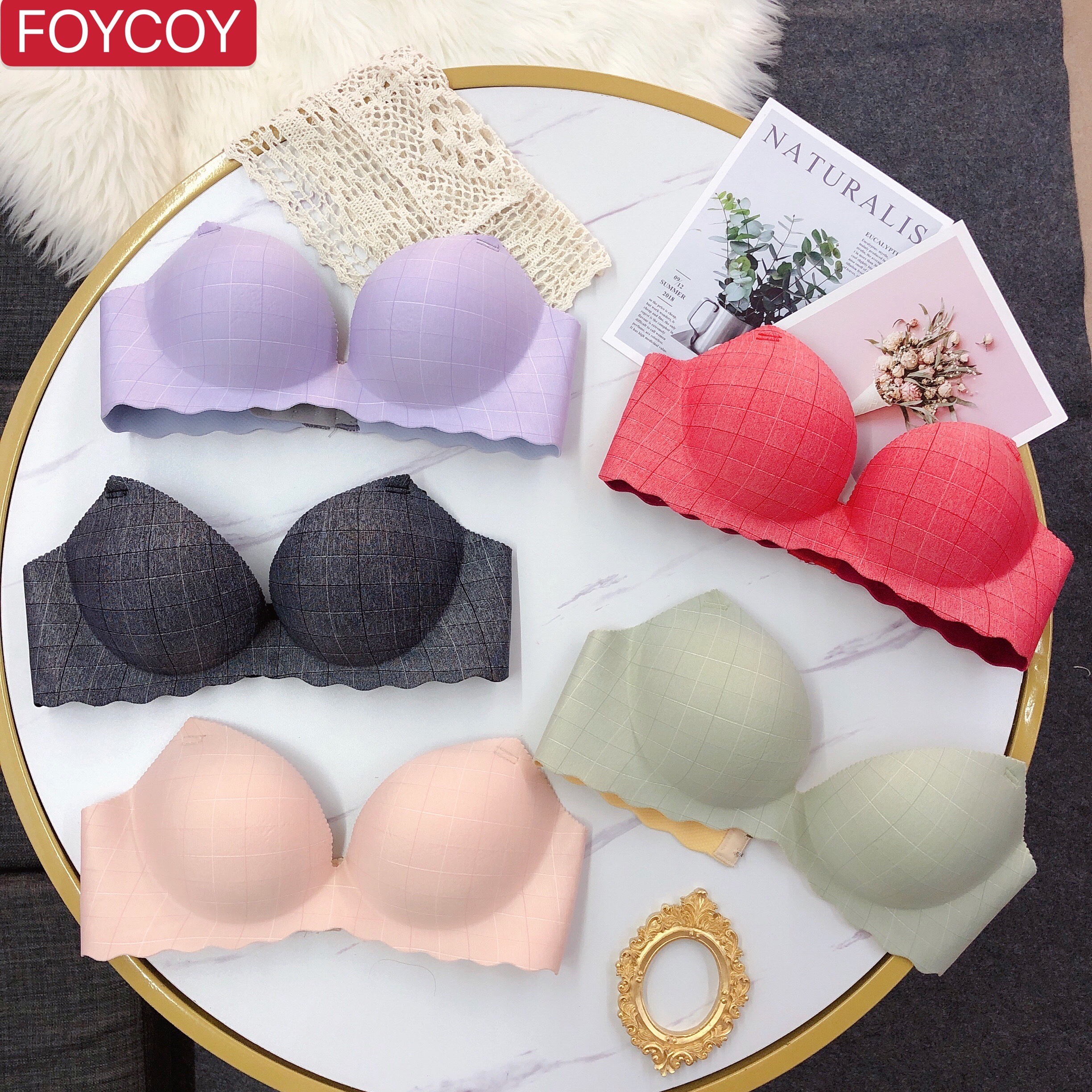 [HCM]ÁO NGỰC SU KẺ Ô VUÔNG BÔNG TUYẾT NÂNG NGỰC BÀN TAY