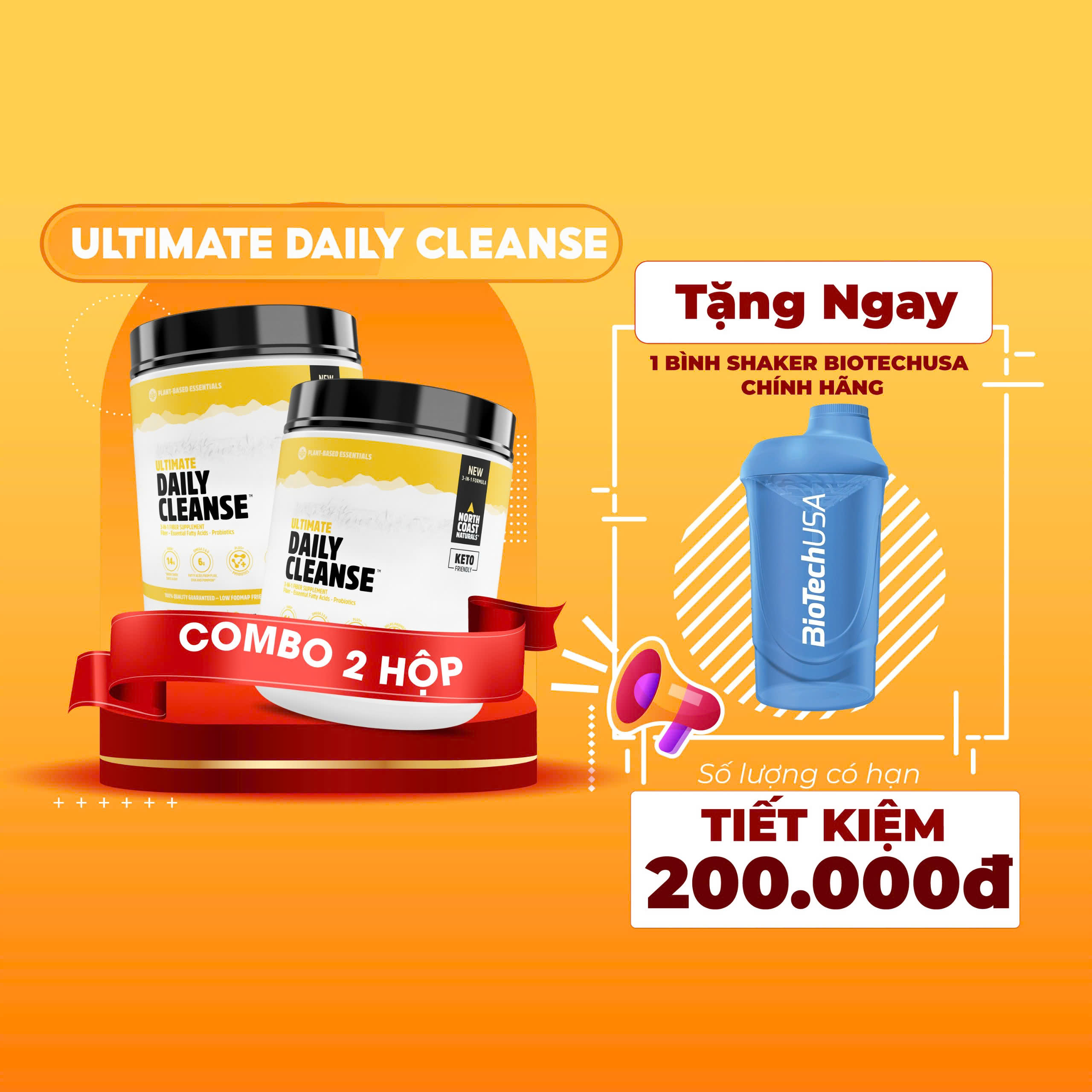 Bổ Sung Chất Xơ Organic Ultimate Daily Cleanse North Coast Naturals