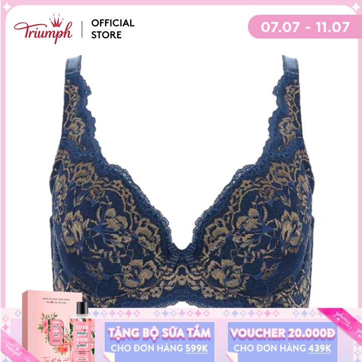 [Voucher 20K + Quà Sữa tắm cho đơn 699K từ 7.7-11.7] Áo ngực có gọng và miếng lót Triumph Natural Elegance WHP TQ