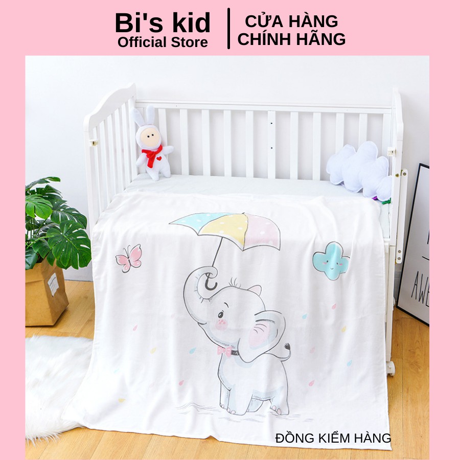 Chăn lụa sợi tre đa năng cho trẻ sơ sinh KT 1m X 1m2