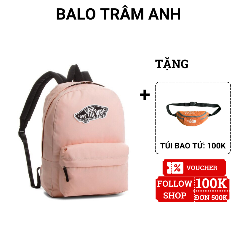 Balo cặp học sinh đi học QASA thời trang nam nữ vải polyester chống thấm nước phong cách ulzzang basic unisex QASA