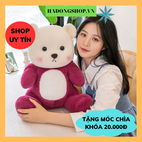 Gấu bông cosplay gấu dâu- gấu bông lena bear mặc áo cosplay gấu dâu lotso, gấu lena sang trọng, làm qùa tặng người yêu ý nghĩa- haunnishop.vn