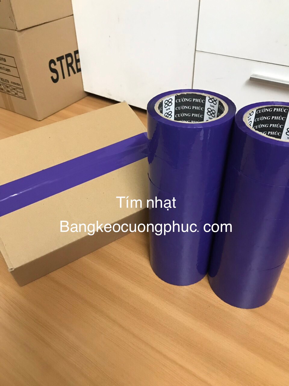 Băng keo màu tím lãn mạng
