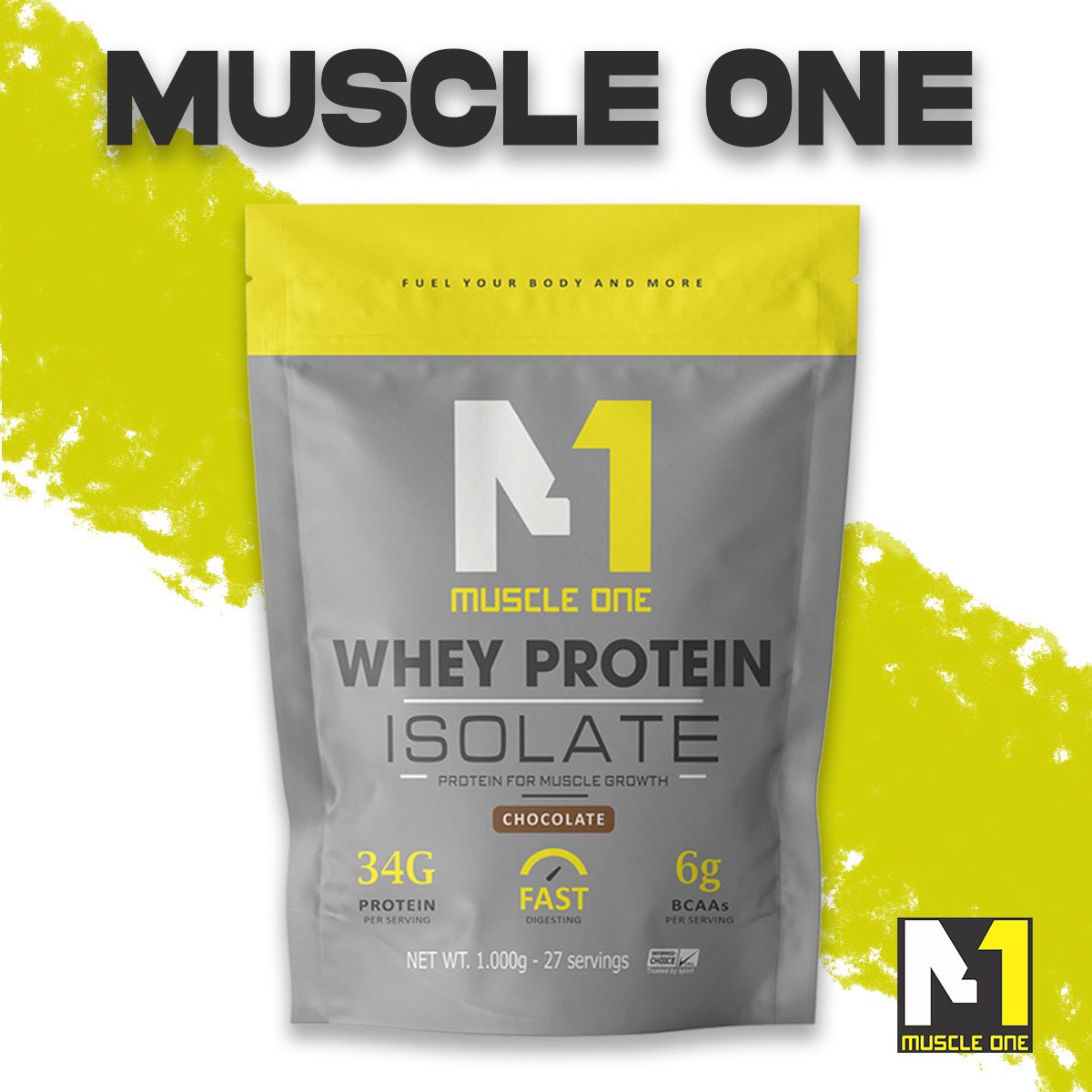  Whey Isolate Muscle One M1 Sữa Tăng Cơ - Tăng cơ Hấp Thụ Nhanh -Túi 1kg- Chính Hãng  Freeship  