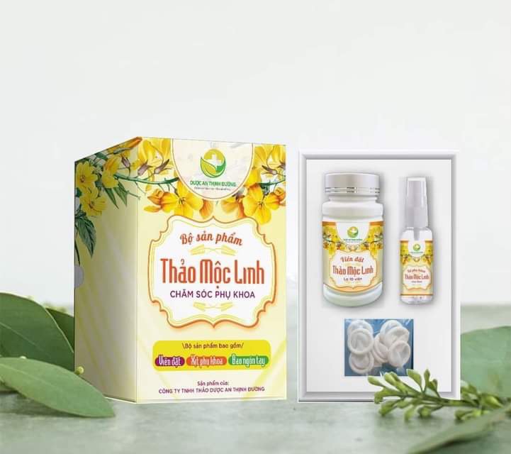 Viên đặt kèm xịt phụ khoa thảo mộc linh của cty an thịnh đường