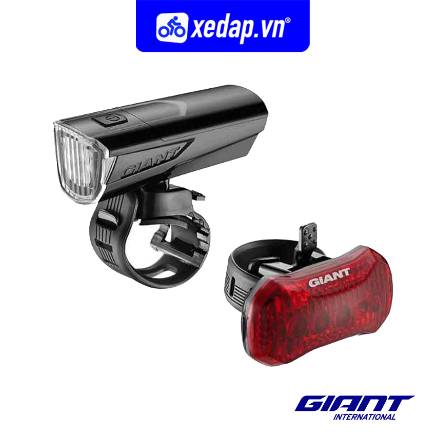 [FREESHIP] Bộ Đèn Trước Sau Xe Đạp Pin AAA 60 & 20 Lumen GIANT Numen Combo 3 Bicycle Light