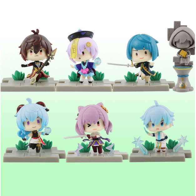 Mô hình chibi nhân vật Klee Babara Venti Fischl Diluc Kequing Paimon Qiqi Zhongli - Genshin Impact