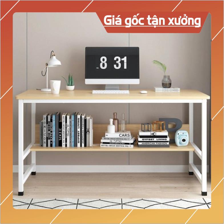 [hot+free ship bàn học, bàn làm việc kèm kệ lửng thiết kế kiểu mới