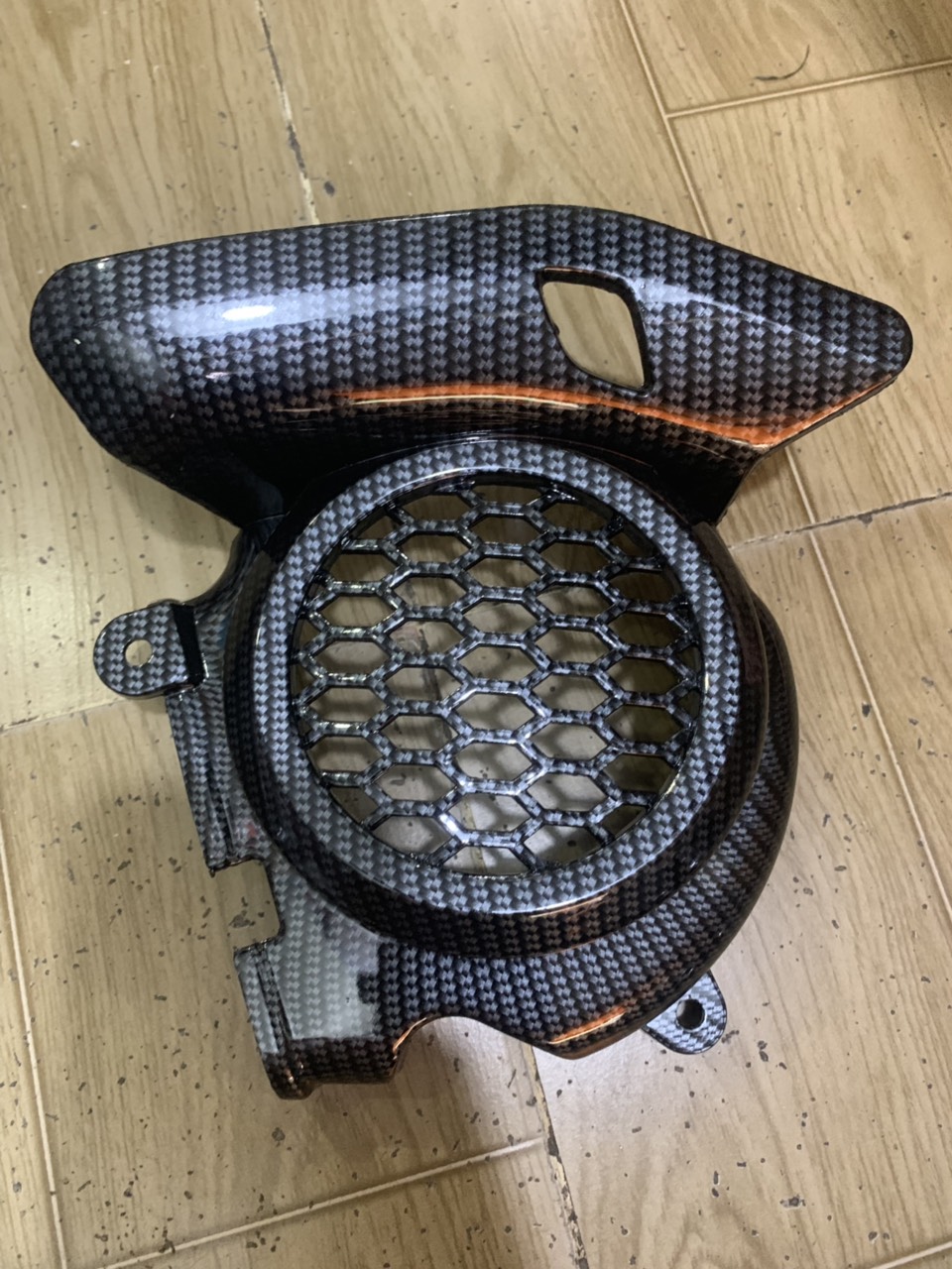 Ốp quạt gió xe vision 2021 màu cacbon