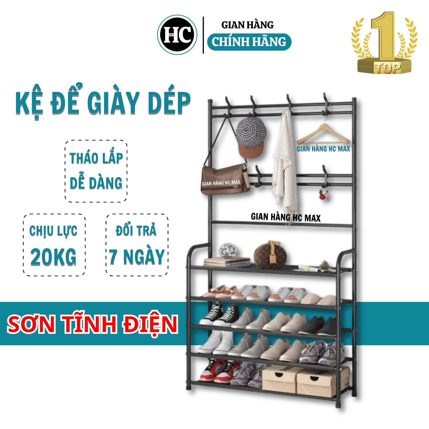 Kệ để giày dép chữ L 2 màu Kệ đựng đồ đa năng thiết kế treo đồ đa năng lắp ghép 4 tầng tặng kèm 8 móc treo chất liệu thép chịu lực tốt Kệ để giày dép thông minh decor phòng đẹp tiện dụng có thể treo quần áo