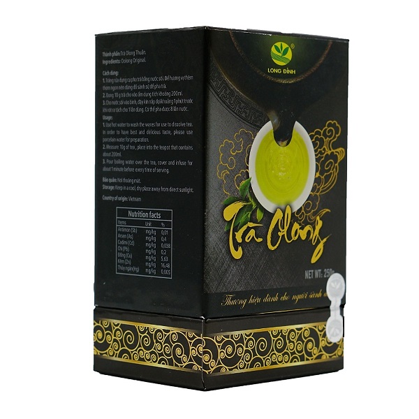 Trà ô long thuần xuân hộp 250 gram - long đỉnh organic tea