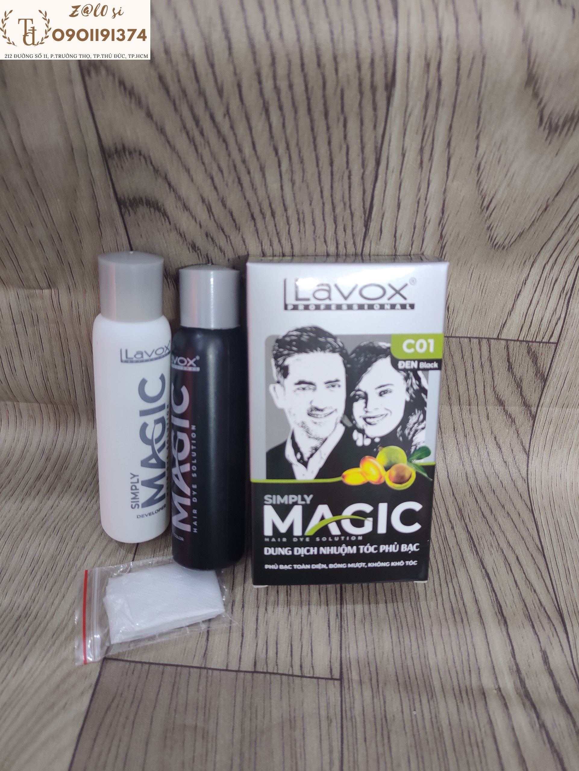 Nhuộm phủ bạc Magic Lavox