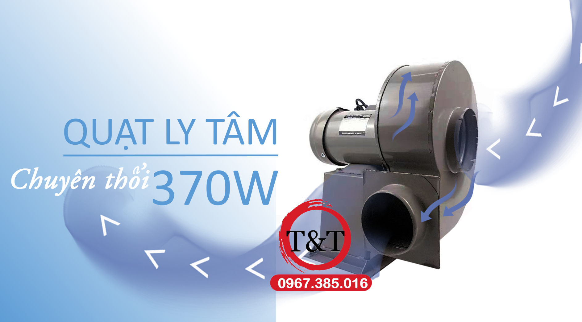 [HCM]Quạt sên (quạt ly tâm) công suất 370w - dây đồng 100%